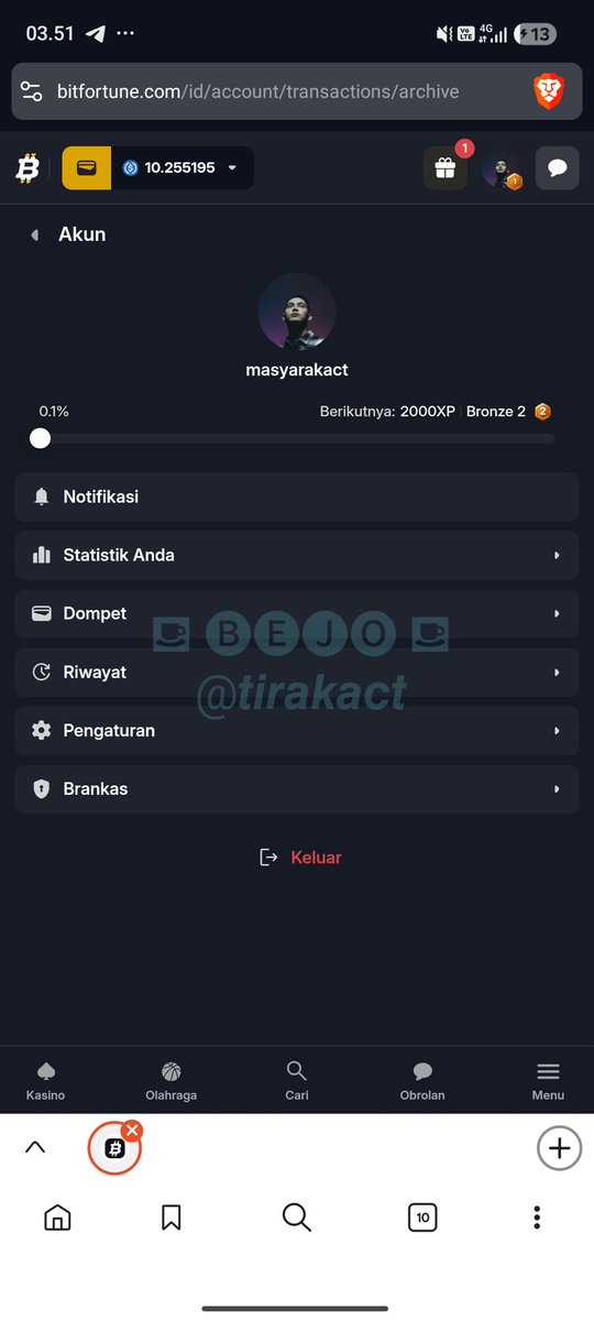 <a href="/RickRoss/">Yung Rénzél 👑</a> <a href="/bitfortune/">BITFORTUNE</a> ⛾ Done ⛾ 
Already placed my bet on <a href="/bitfortune/">BITFORTUNE</a> 🎰
Username: masyarakact 🍀 
Happy Valentine’s Day, Boss <a href="/RickRoss/">Yung Rénzél 👑</a> 💖💰

x.com/i/status/20165…