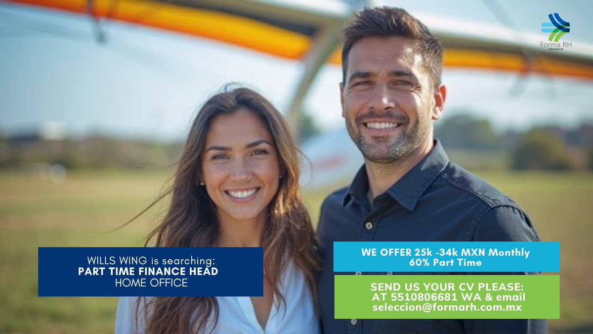 #JOB: Finance Head PART TIME for a Manufacturing Metal Mechanic Aerospace company Home Office.
ore information and Application in talenteca.com/anuncio?j_id=6…
talenteca.com/anuncio?j_id=6… a través de <a href="/talenteca/">Talenteca</a> <a href="/RhForma/">Forma RH International</a>