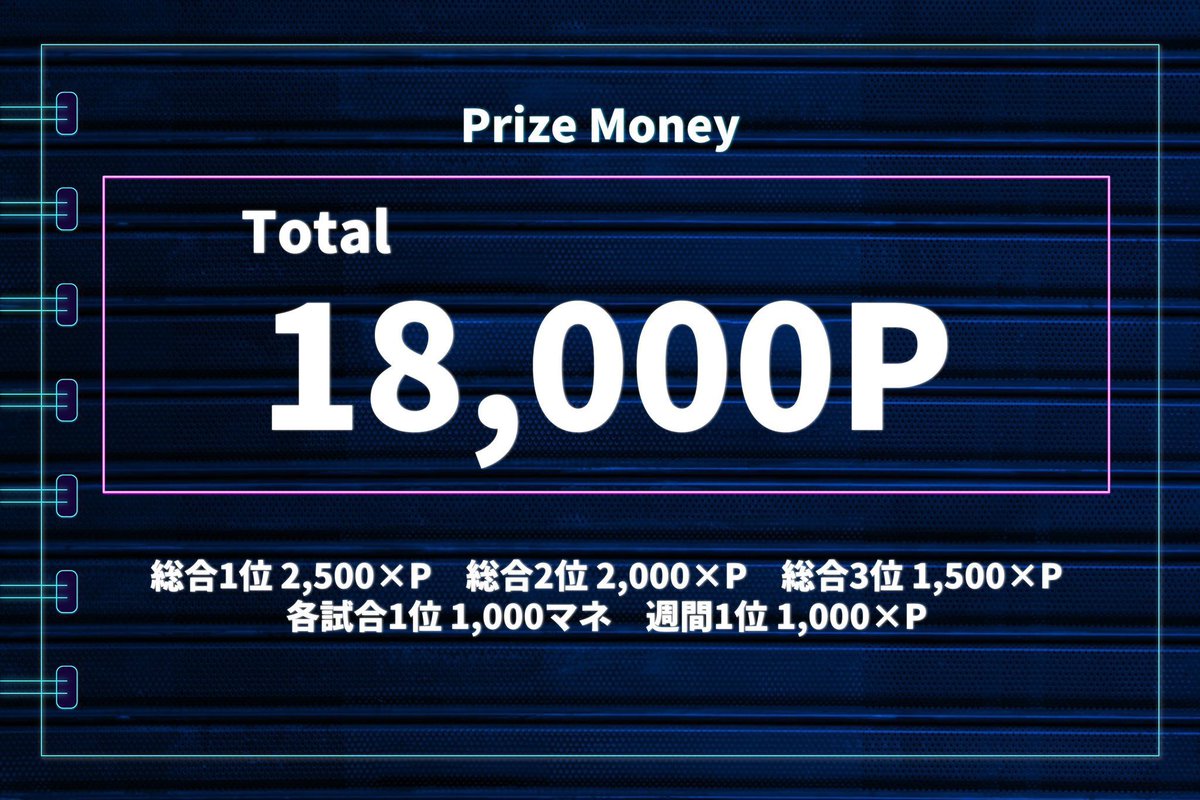 🐢3月 男女サンスクリーグ🐢

🐯3月7日 14日  (土)
     22:00 22:40 23:20

🐢賞金総額 30000円
🥇2500×
🥈2000×
🥉1500×   各試合🥇1000マネ
週間🥇1000×

🐰 条件追記リプ参照

🐯参加費650円

⚠️招待優先⚠️
