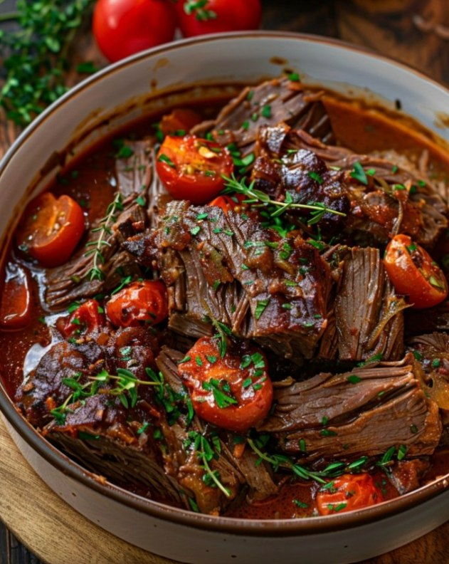 summer_food's tweet photo. Italian Beef Straccato - A Tuscan Delight

Indulge in the comforting flavors of Italy with our slow-cooked Tuscan Beef Straccato. Perfect for warming up your family dinners with its tender, fall-apart beef simmered in a robust tomato and herb sauce. https://t.co/gRgDeuW5OO