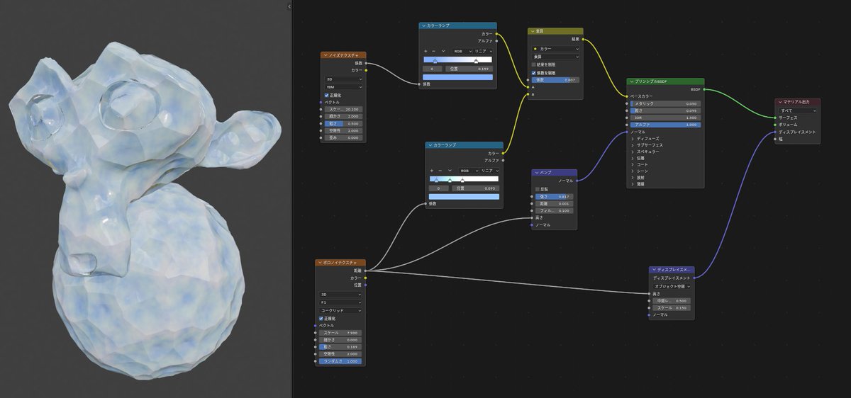 Blender 

アイスキューブのノード/ ice cube node

高画質版が欲しい方は「☆」とコメントしてください．

Xの投稿では添付画像が低画質化してしまいノードの文字が読めないことがあります．
dmで送信しますので，フォローもお願いいたします．

#Blnder #b3d