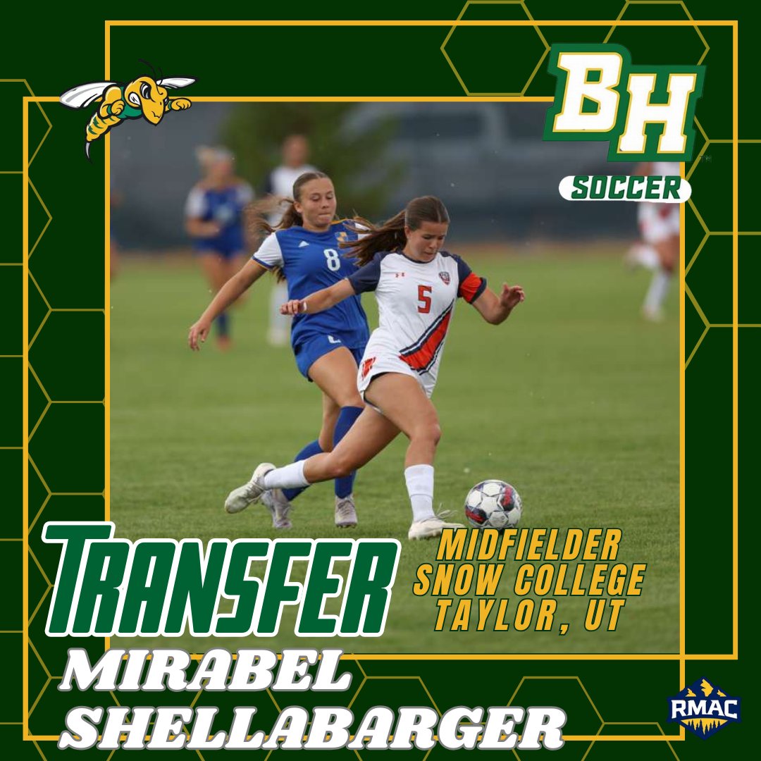 BHSUWSOC's tweet photo. Transfer Announcement!! We are thrilled to officially welcome midfielder Mirabel Shellabarger from Taylor, Utah. Mirabel has joined the program this spring after competing at Snow College. Go Jackets 🎉⚽💚 https://t.co/zbv0lPBicg