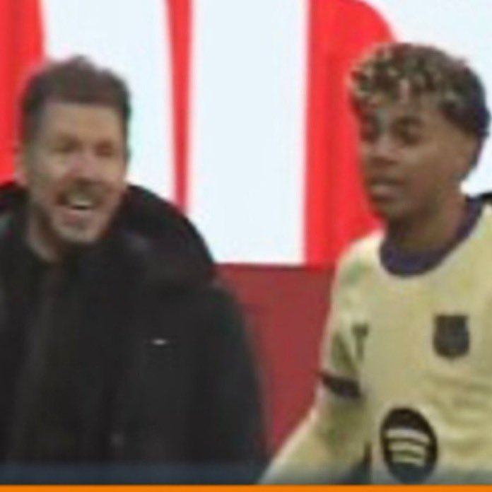 _BeFootball's tweet photo. 🚨 Diego Simeone qui chambre Lamine Yamal : « 3️⃣😂 »

🥶🥶🥶 https://t.co/741uYaZOvJ