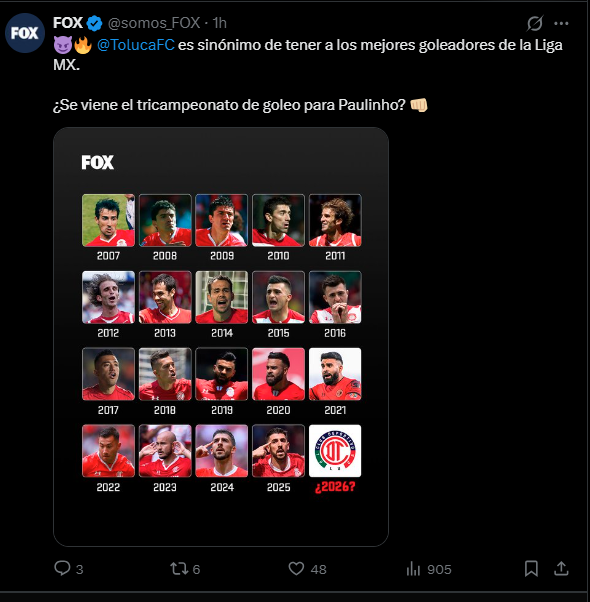 Jhon_Ross's tweet photo. @somos_FOX @TolucaFC Que bueno que corregiste tu error ya te iba a funar! https://t.co/pOqw7f7rC3