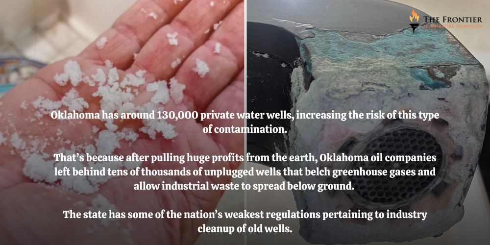 readfrontier's tweet photo. Regular water sampling showed the Boarmans’ water still getting saltier, according to the test results. By this point, agency staff had also found pollution in the water of their neighbors, who live less than a quarter-mile away. https://t.co/sr46vjxgP6