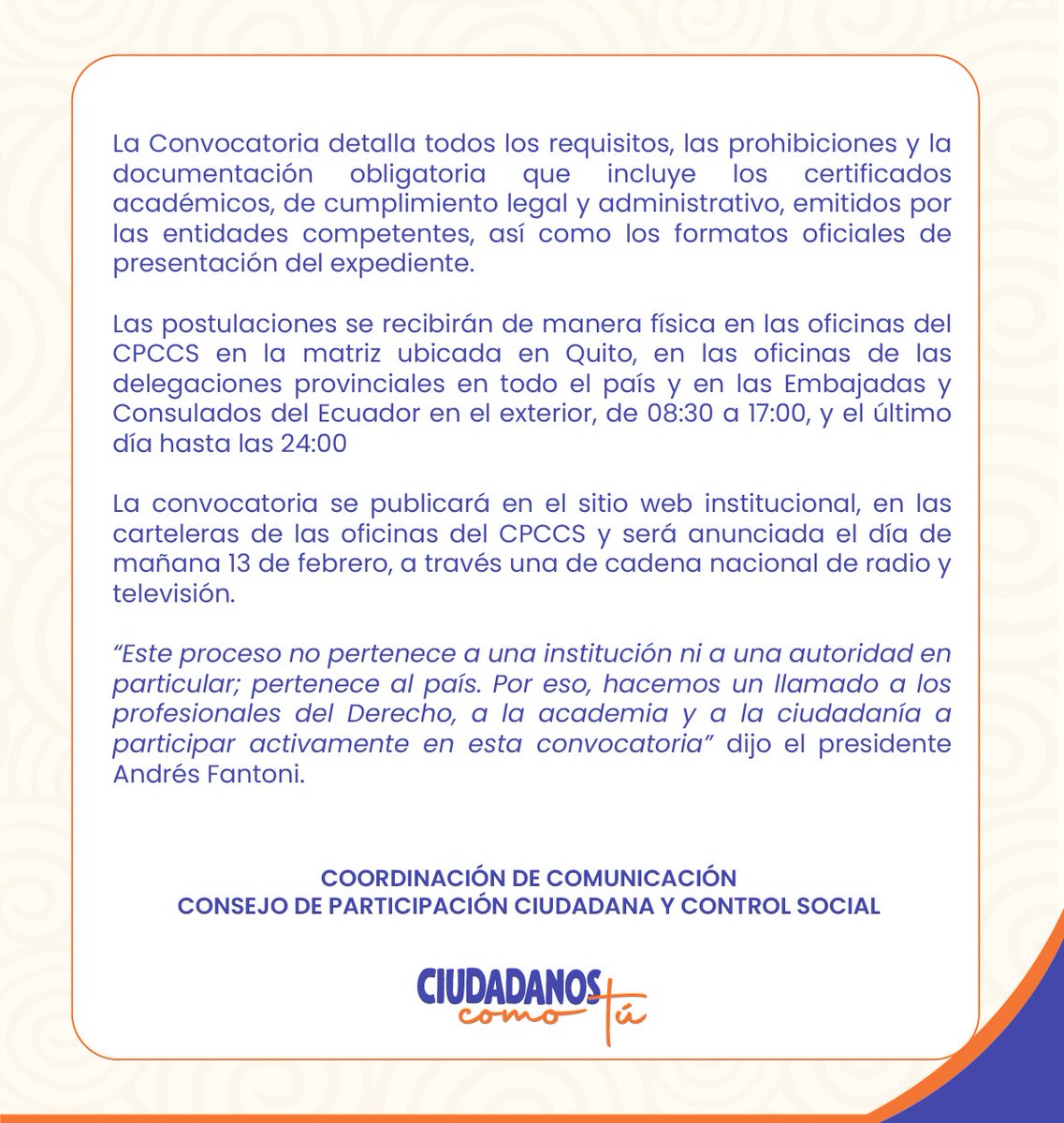 🗞️Desde el 18 de febrero se abre la convocatoria al concurso para designar Fiscal General del Estado.

Entérate de los detalles⬇️