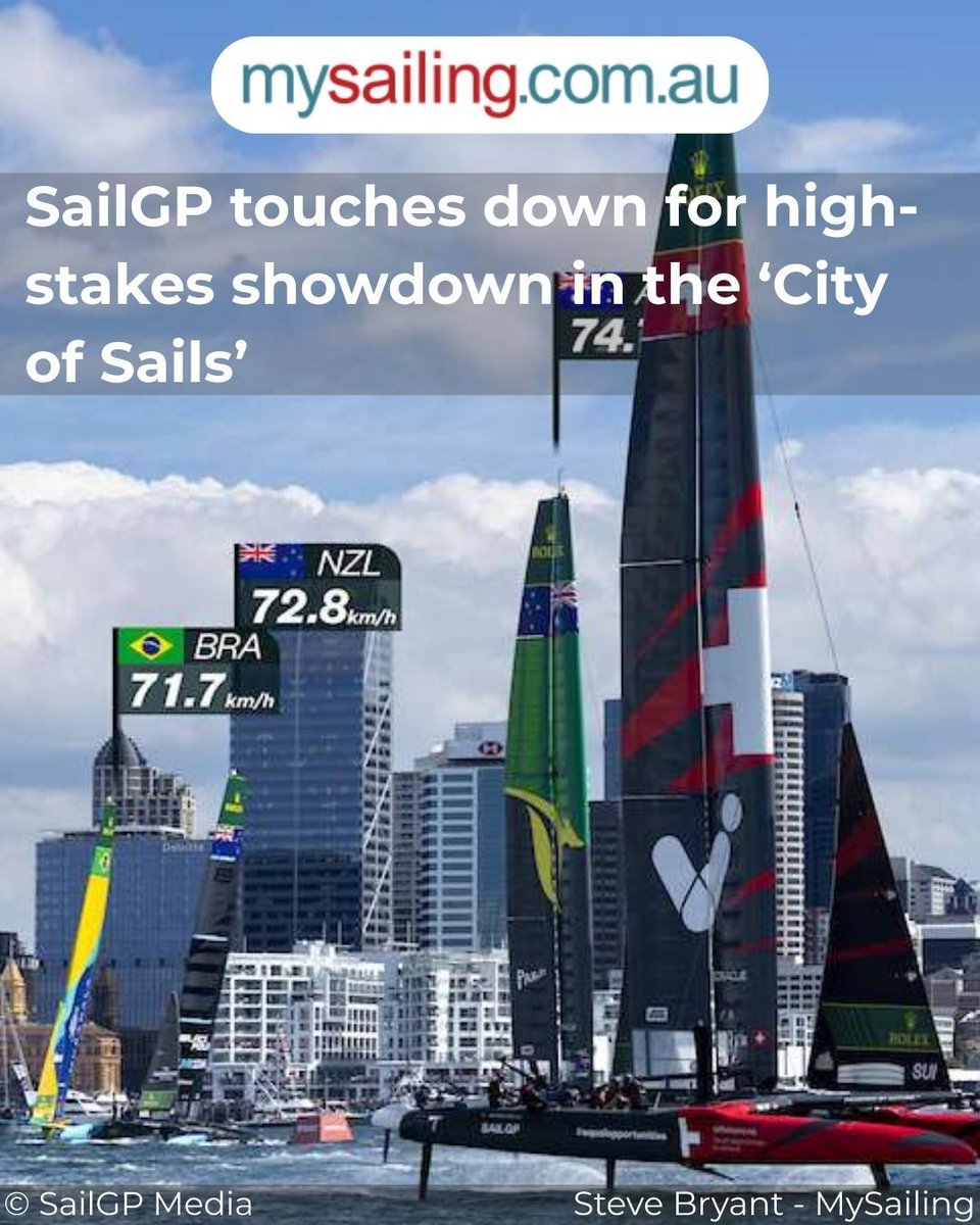 SailGP touches down for high-stakes showdown in the ‘City of Sails’ buff.ly/mphDZAU 

Auckland's iconic Waitematā Harbour hosts the ITM New Zealand Sail Grand Prix this weekend, featuring intense racing from a full fleet of international teams. 

#SailGP #NewZealand