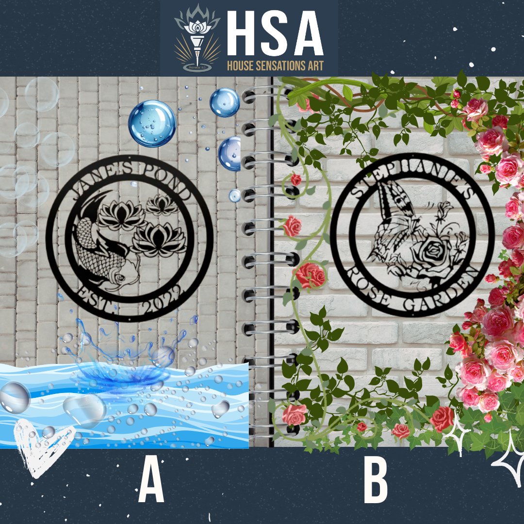HSAMetalArt's tweet image. Quick vote 👇

A or B?

Which storefront sign looks more premium?
Check out these products!
rose garden: f.mtr.cool/bntcxajyei
Pond Sign: f.mtr.cool/bxfoadkoiz

#StorefrontDesign #BusinessBranding #CustomMetalSigns #PremiumSigns #HouseSensationsArt