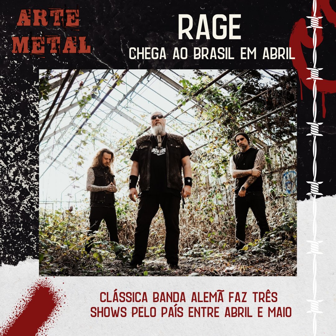 Gigantes do estilo! Confira no link (Instagram na bio e stories):

blogartemetal.blogspot.com/2026/02/rage-c…

#rage #heavymetal #powermetal #rock #artemetal 

<a href="/TedescoMidia/">Tedesco Mídia</a>