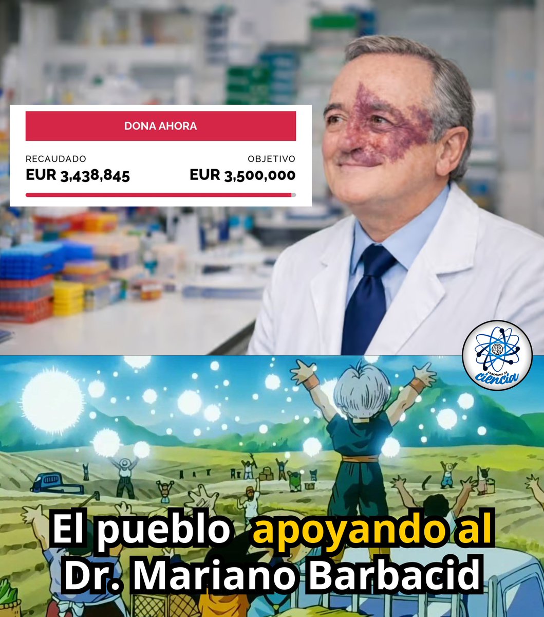 🚨 Está a menos de 100,000 euros de lograr la meta… y está pasando ahora mismo.

El Dr. Mariano Barbacid, referente mundial en investigación oncológica, ha dado un paso enorme en la lucha contra el cáncer de páncreas, una de las enfermedades más agresivas y difíciles de tratar.