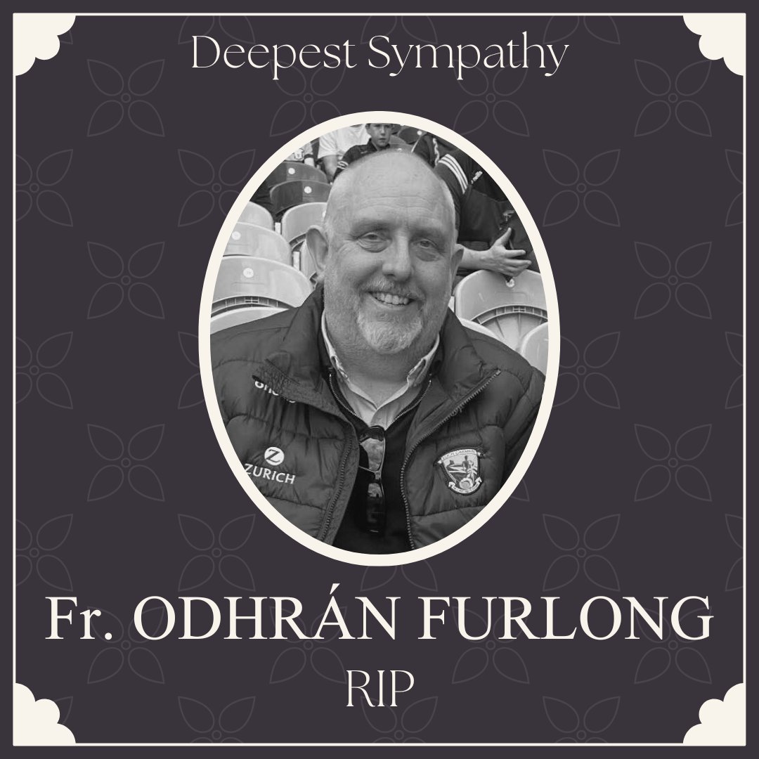 CLG Loch Garman expresses its extreme shock and sorrow at the sudden and sad passing of Fr. Odhrán Furlong, RIP.

Fr. Odhrán was a true gentleman and highly regarded by all who had the privilege to know him. He had a long involvement with Wexford GAA, as Spiritual Director to the