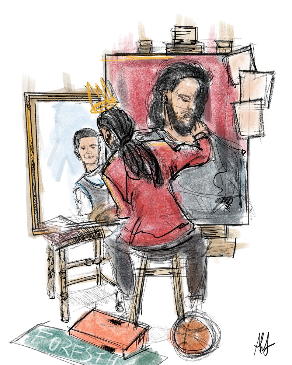 I drew the Come Up and Fall-Off by J. Cole as a comic, inspired by Triple Self Portrait by Norman Rockwell.

Had to throw as many references to his past works as I could from the Warm Up, to KOD, and so much more. It’s all in there.

Can we get <a href="/JColeNC/">J. Cole</a> <a href="/KingOfQueenz/">Ibrahim H.</a> to see this?