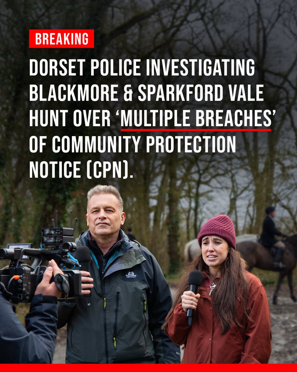 Hello <a href="/Telegraph/">The Telegraph</a>, <a href="/DailyMail/">Daily Mail</a> … after we lawfully live-streamed the Blackmore and Sparkford Vale Fox Hunt on Saturday, the Dorset police opened an investigation about their behaviour towards us and the community. Would you like to apologise for your incorrect, lazy journalism?