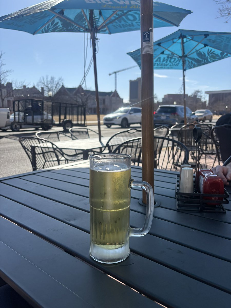Just found out you can just get a patio beer in between classes and absolutely no one can stop you
