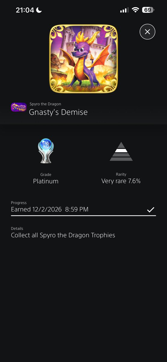 #Platinum 43 - #SpyroTheDragon

#PS5 #PS5Pro #PS5Share