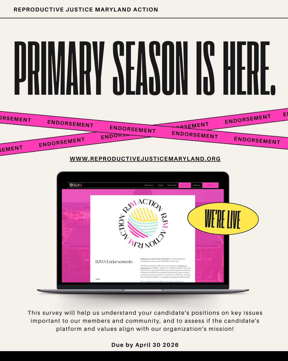 Reproductive Justice Maryland Action tweet media