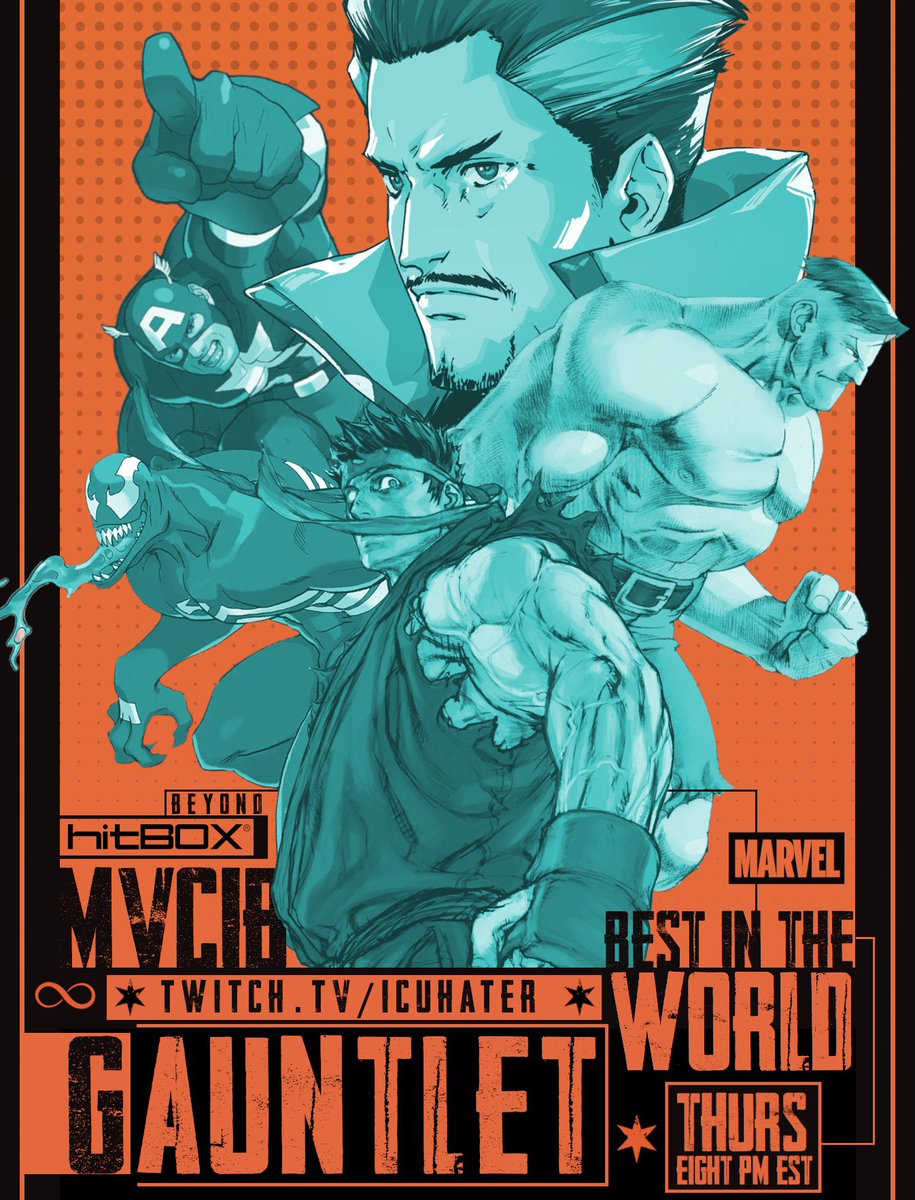 TONIGHT! THE BEST #MVCI TOURNAMENT IN THE WORLD GOES LIVE FOR THE 300th TIME!

THE GAUNTLET COMES YOUR WAY LIVE AT 8PM EST!

DON’T MISS OUT!

twitch.tv/icuhater