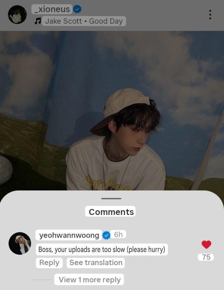Yeo Hwanwoong, number #1 Shonshon who's impatient for user _xioneus updates