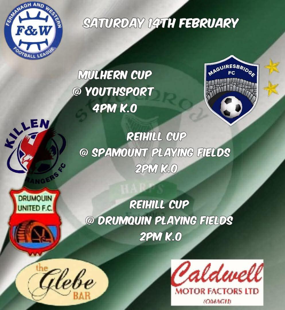 🇳🇬 This weekends Mulhern and Reihill cup fixtures🇳🇬

🏆 PLEASE NOTE: venue change and ko time on the Mulhern cup 🏆