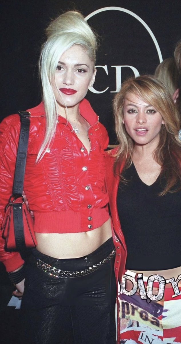 Gwen Stefani &amp; Paulina Rubio 
at <a href="/Dior/">Dior</a> x <a href="/johngalliano/">John Galliano</a> 2004 Paris fashion show