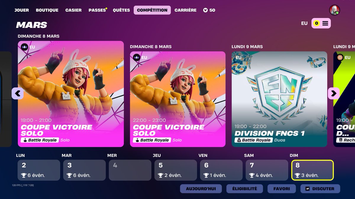 RETOURS DES SOLO VICTORY CUP! <a href="/FNCompetitive/">Fortnite Competitive</a>