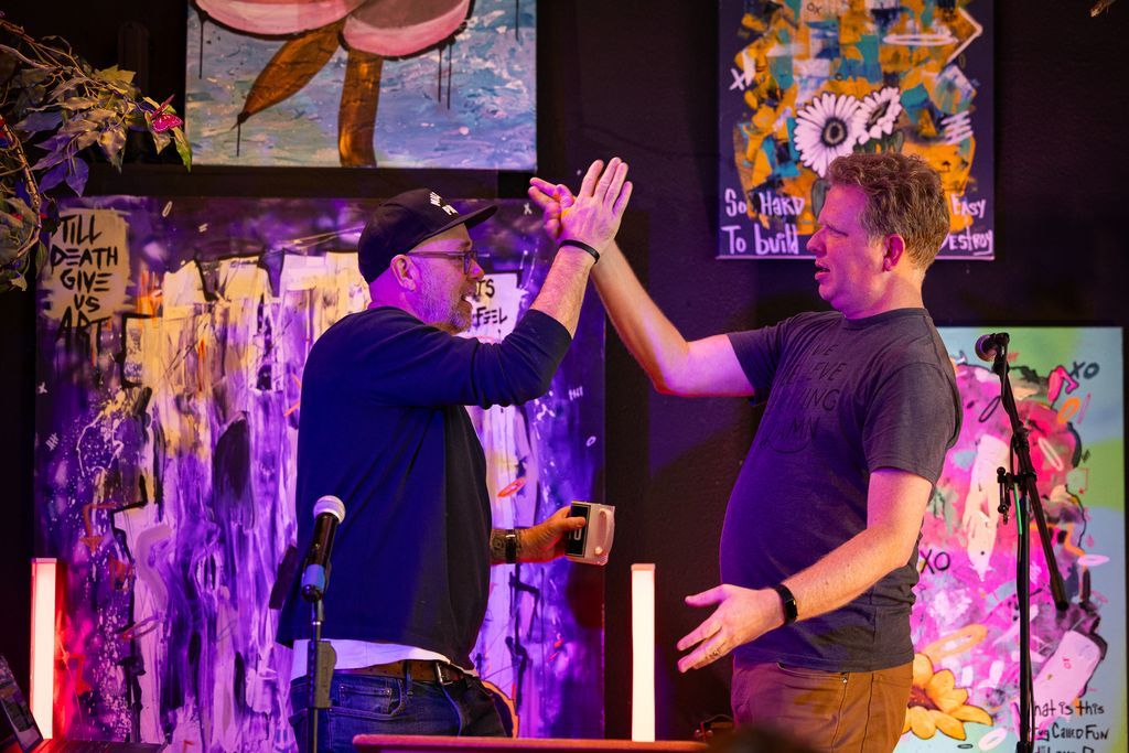 CM_Austin's tweet image. Our #CreativeMornings manifesto was read by Nick Berard at our January event. Thanks Nick! #EveryoneIsWelcome #EveryoneIsCreative #CMATX #CMkoorsoo