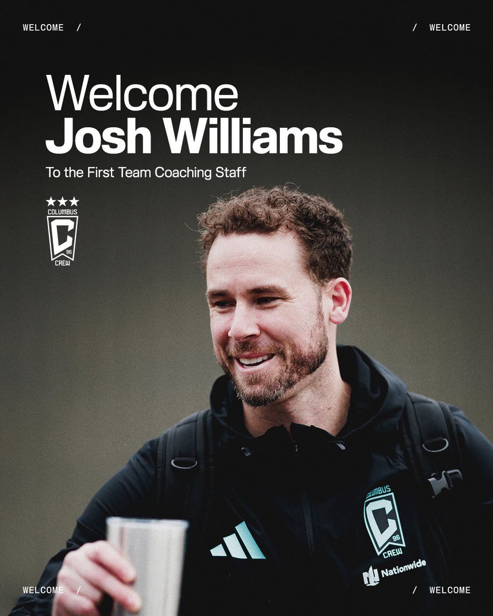 Josh is making the jump ☝️

Josh Williams joins the First Team staff as an assistant coach after most recently coaching in MLS NEXT Pro with Columbus Crew 2 💪