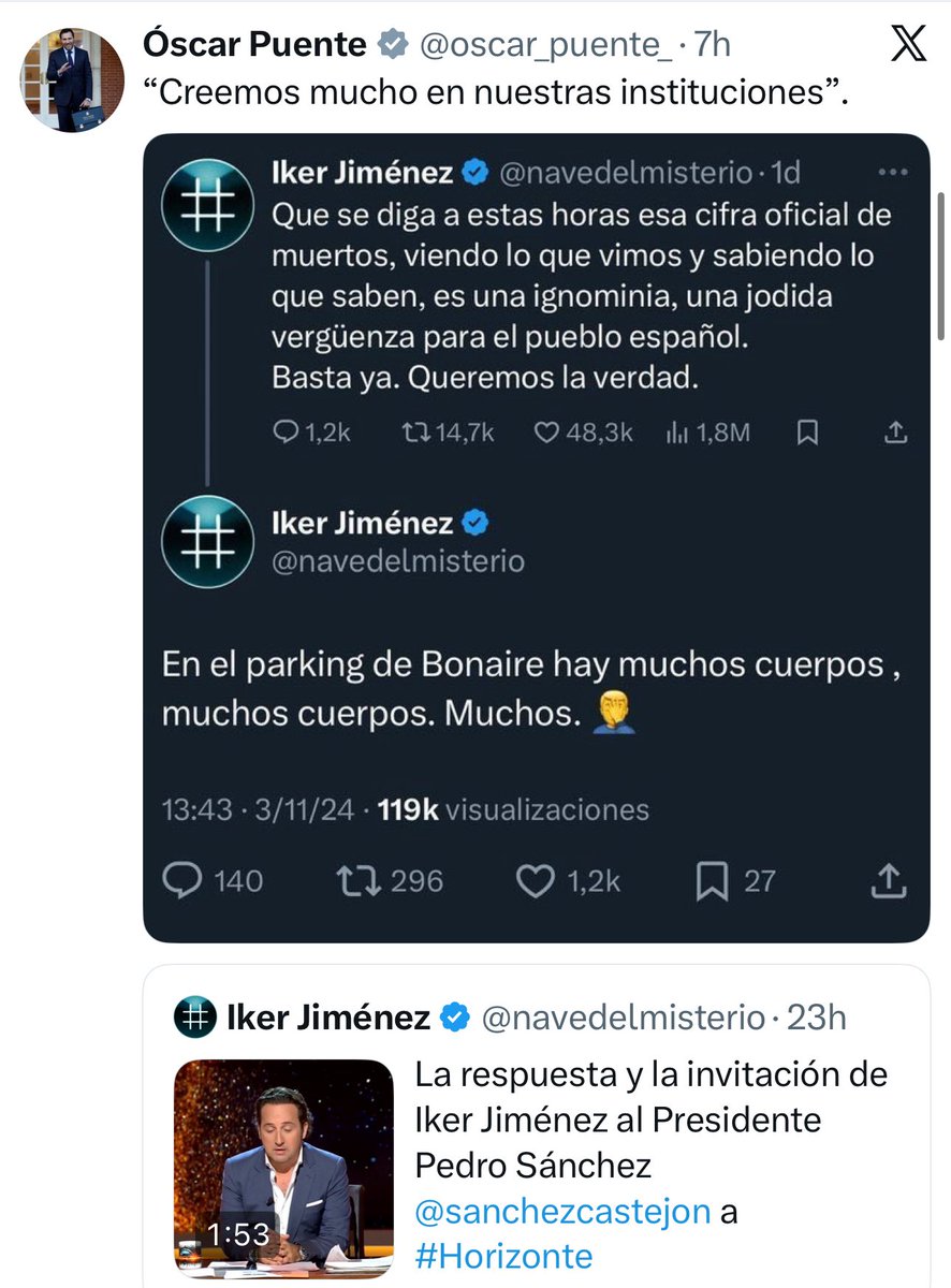 davidsantosvlog's tweet photo. Las víctimas de Adamuz denunciando el abandono del Gobierno, que nadie con ellos, y este payaso en Twitter buscando pelea con Iker Jiménez.

Malditos criminales. https://t.co/RVQjrioSJC