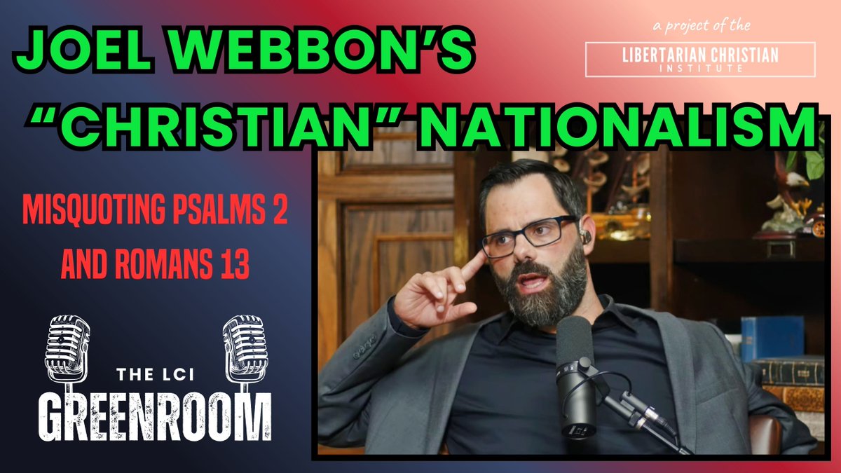 Tonight at 9 ET, Gregory Baus (of <a href="/RefoLiberty/">Reformed Libertarians</a>) &amp; I are responding to <a href="/JoelWebbon/">Joel Webbon</a> on Christian Nationalism. Does CN collapse church &amp; state? Does the civil magistrate have authority to enforce first-table law? We’ll talk Psalm 2, Romans 13,  Two Kingdoms theology &amp; more! Link ⬇️