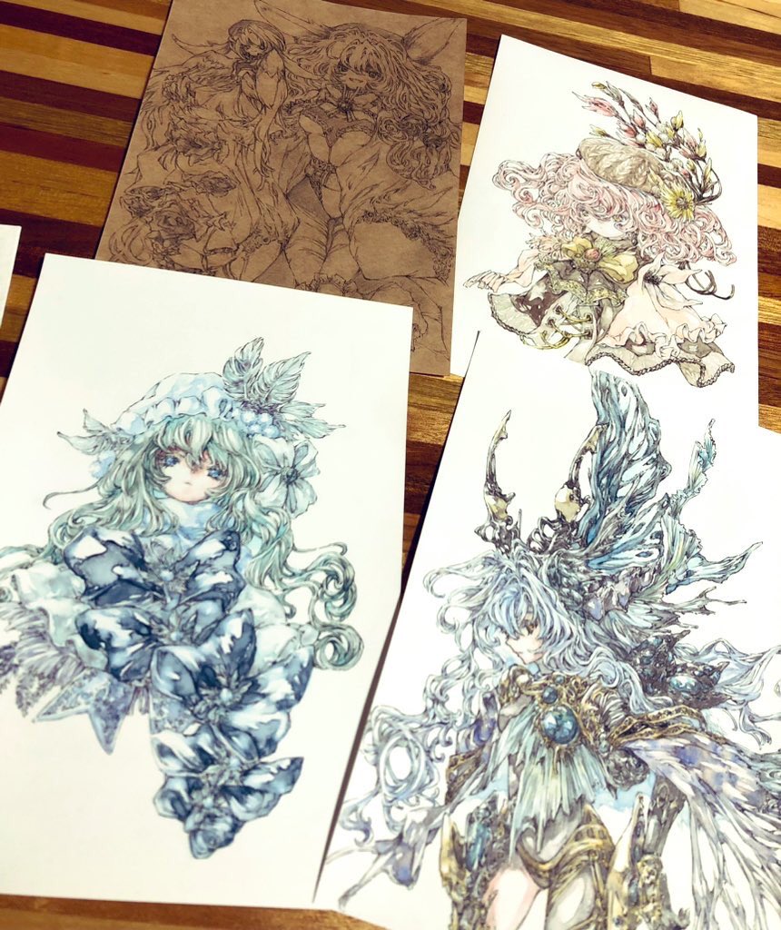 ラインナップ！ラスト1枚制作中 原画最高の仕上がりなんで是非見に来て