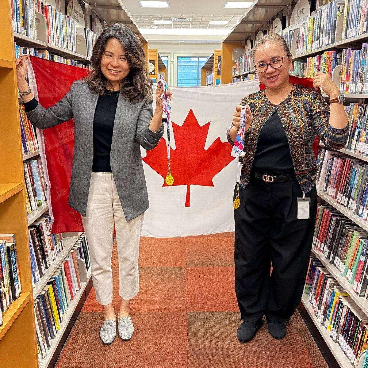 RPLBC's tweet photo. 👀 for a unique Winter Olympics memento? We used our Creation Stations to make 3D printed medals. Get one for $2! Hurry - supplies are limited, visit Brighouse library.
#GoCanadaGo
#WinterOlympics2026
#MilanoCortina2026
#RichmondBC
#LibrariesForLife
#RichmondLibrary
#CanadaPodium https://t.co/gAg1Ih7clc
