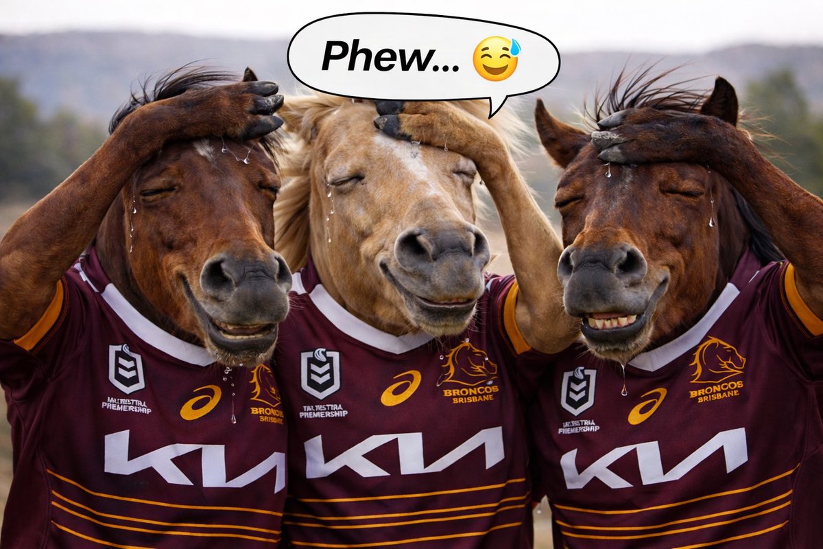 Brisbane when they realised they’re playing Hull KR next week, not York! 🫣