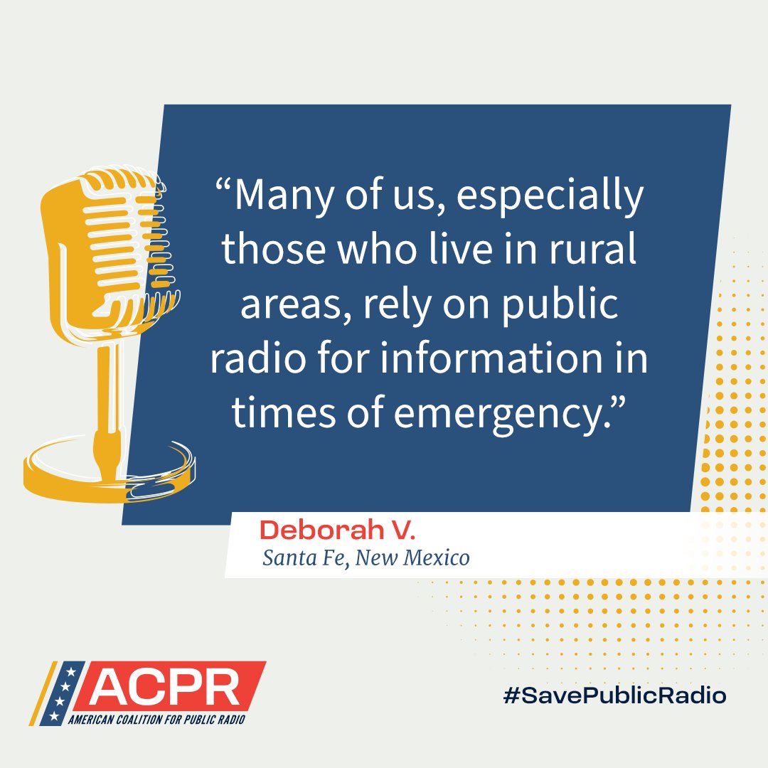 American Coalition for Public Radio tweet media