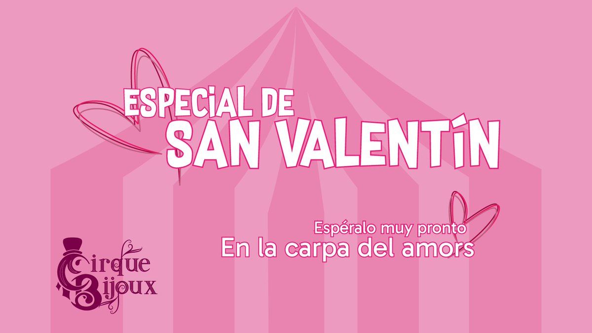 💕DULCES ENAMORADOS💕

Acerquense a nuestra ENORME ;) carpa, que en esta ocasion abre para ustedes las puertas del amor para brindarles un espectaculo exquisito, lleno de diversion, magia y nuestro delicioso❤️‍🔥elenco que los cautivara.

Febrero 13, 14, 15 y 16.
