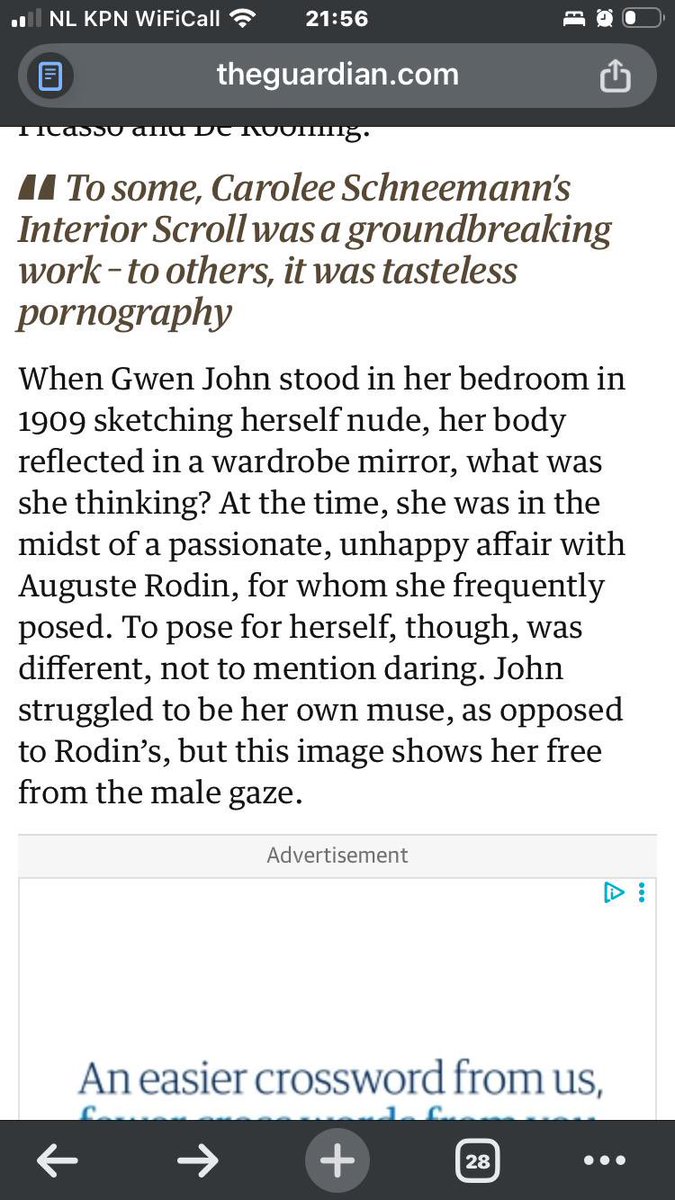 This is where left and right meet again: in their hatred of art.

It is there that they will forge coalitions.

They will do so around art and women. Because art and women are inseparable, because of the mighty gaze.

According to the left, this is what it comes down to in art: