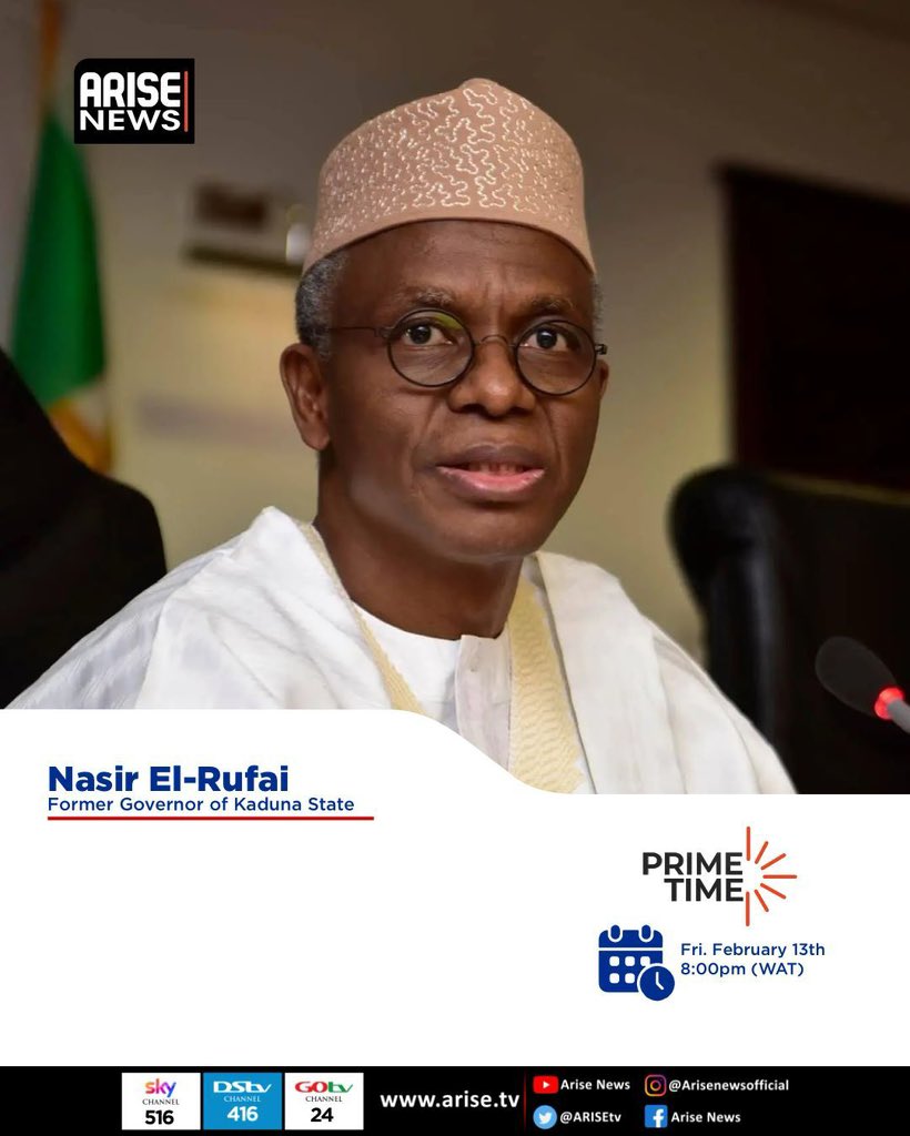 Join me in a conversation with Charles Aniagolu on Prime Time <a href="/ARISEtv/">ARISE NEWS</a>, at 8pm on Friday, 13 February 2026.