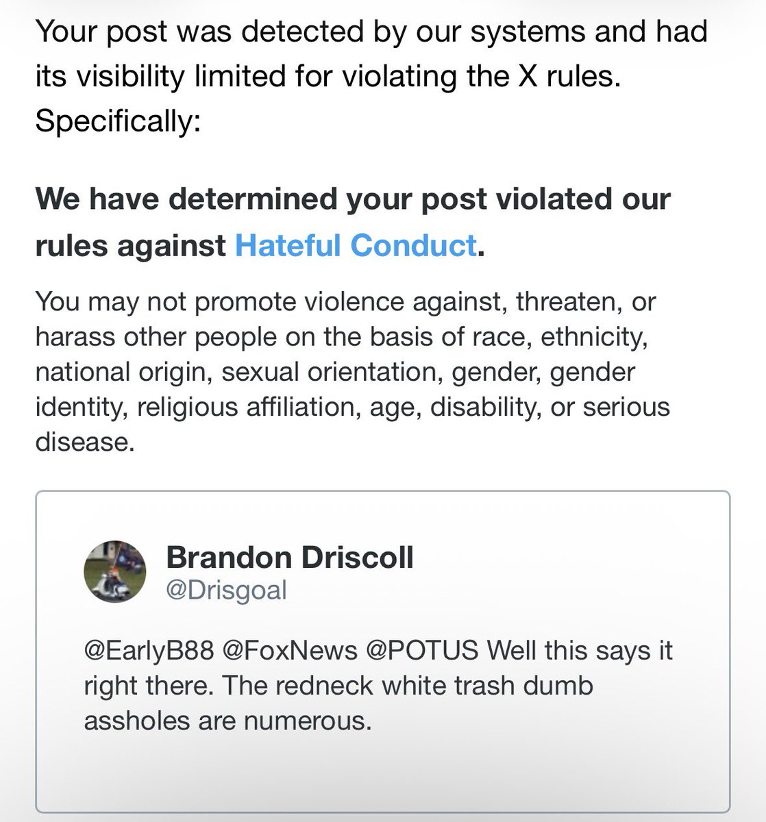 Drisgoal's tweet photo. @FoxNews @realDonaldTrump @POTUS @elonmusk you are just so sensitive. It’s only free speech if we agree.  Right? https://t.co/RQy0LzBvzR