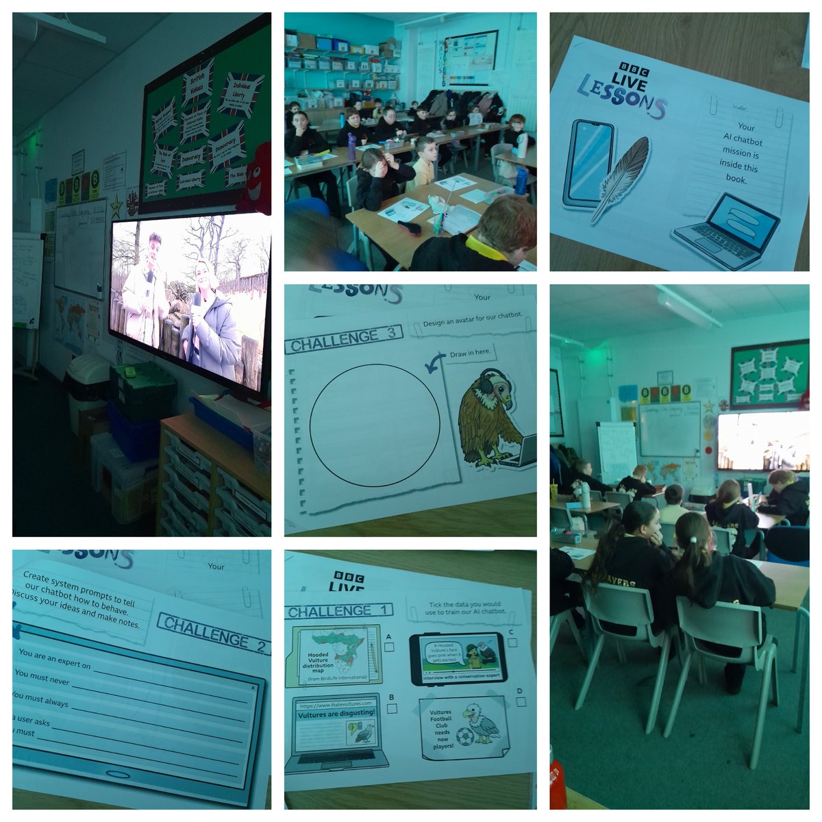 EastfieldPSHull's tweet image. 6BE joining in the live lesson for #SaferInternetDay2026. We learnt about how to use AI responsibly and about chatbots. #epscomputing #6BE