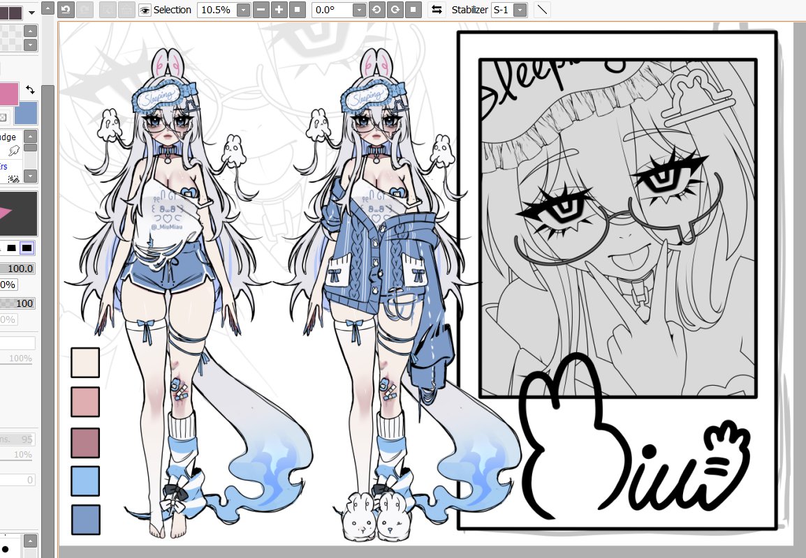 THANK YOU all for the amazing reception of my Dinosauropteryx girl!!! ; ; It makes me so happy, For the new people: I’m basically a long tailed ghost bunny who loves designing, crying, and sleeping… and I have sooo many children, well, I am a bunny, right?