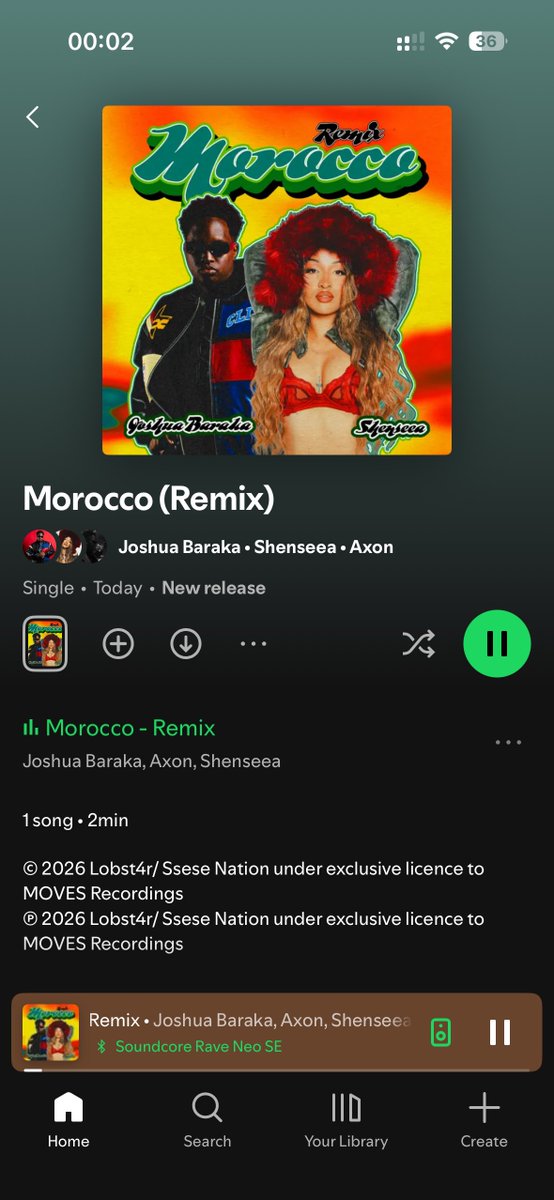 Let me take this opportunity to thank Joshua baraka and Shenseea for this mad tune 🔥🔥🔥🔥🔥