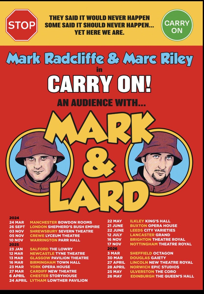 marcrileydj's tweet photo. Looking at this list. Of the shows that we’ve done &amp; the shows that remain. What a laugh it has been. 😂 Most likely Edinburgh will be the last of this tour. Thanks to all who came and have yet to  come. 🩵 ⁦⁦@themarkrad⁩ https://t.co/quuK4OjJut