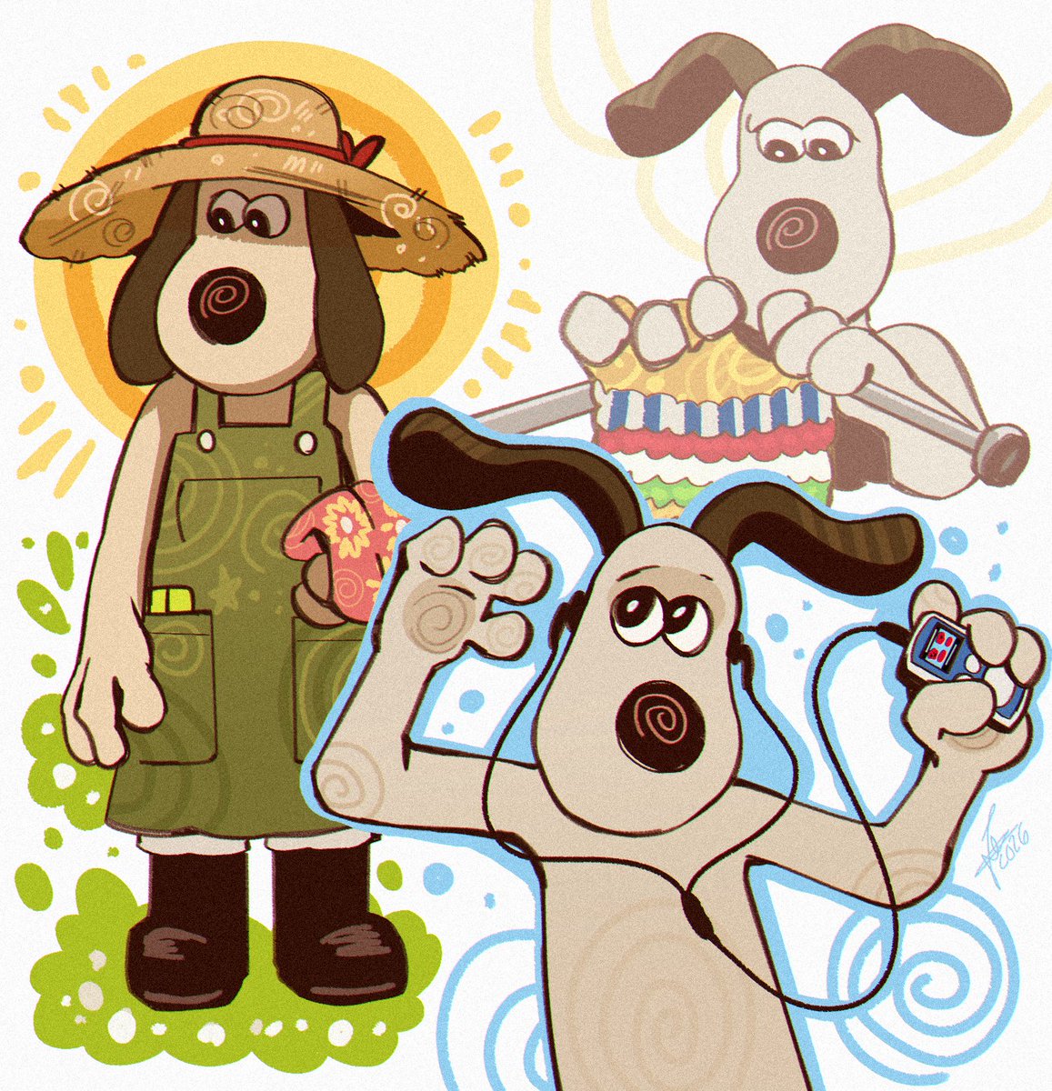 schumisnoopy's tweet image. gromit!!! happy birthday gromit!!!