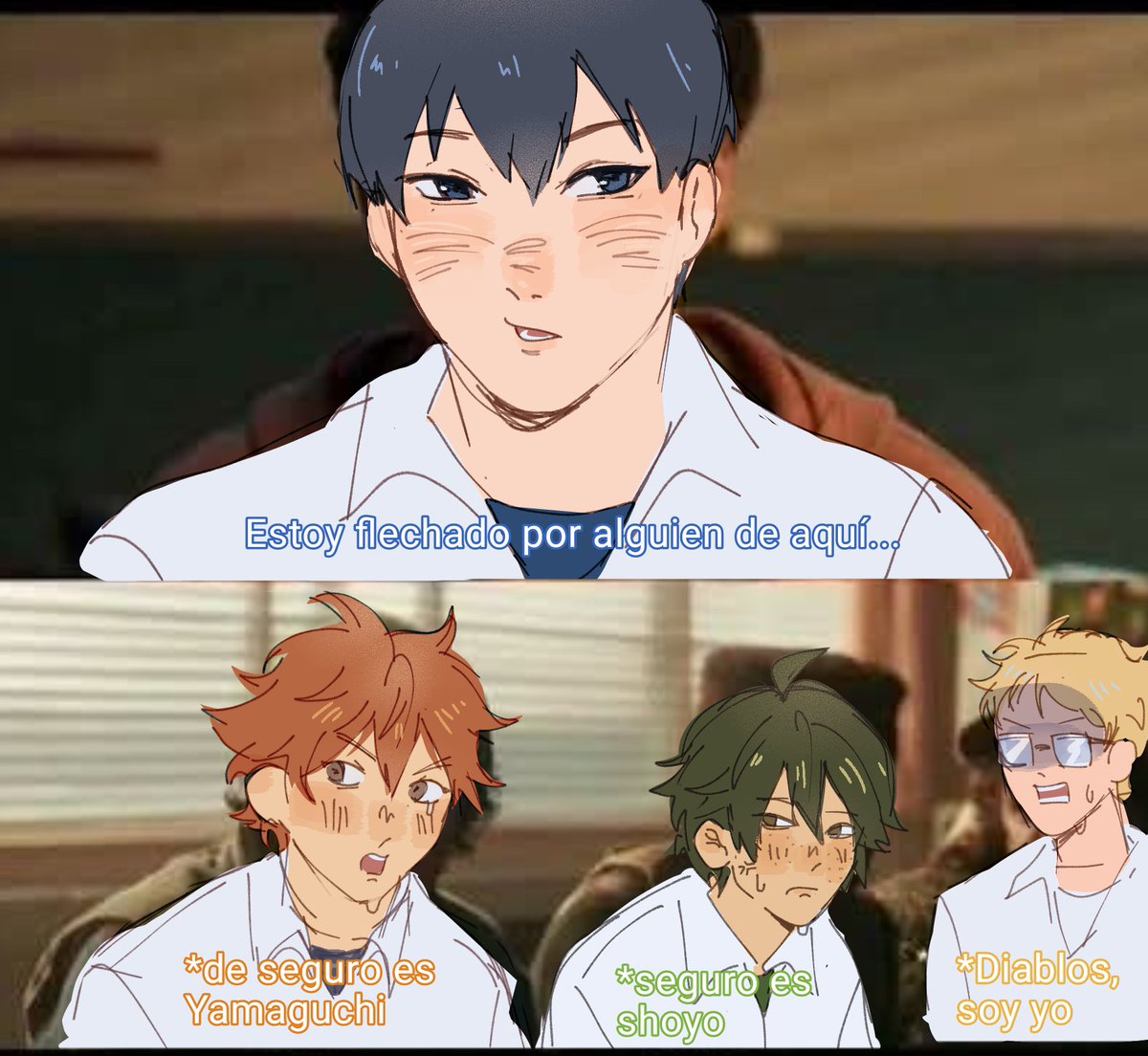 Quién será el enamorado de kage🥺

#hinakage #tsukikage #yamakage #hq