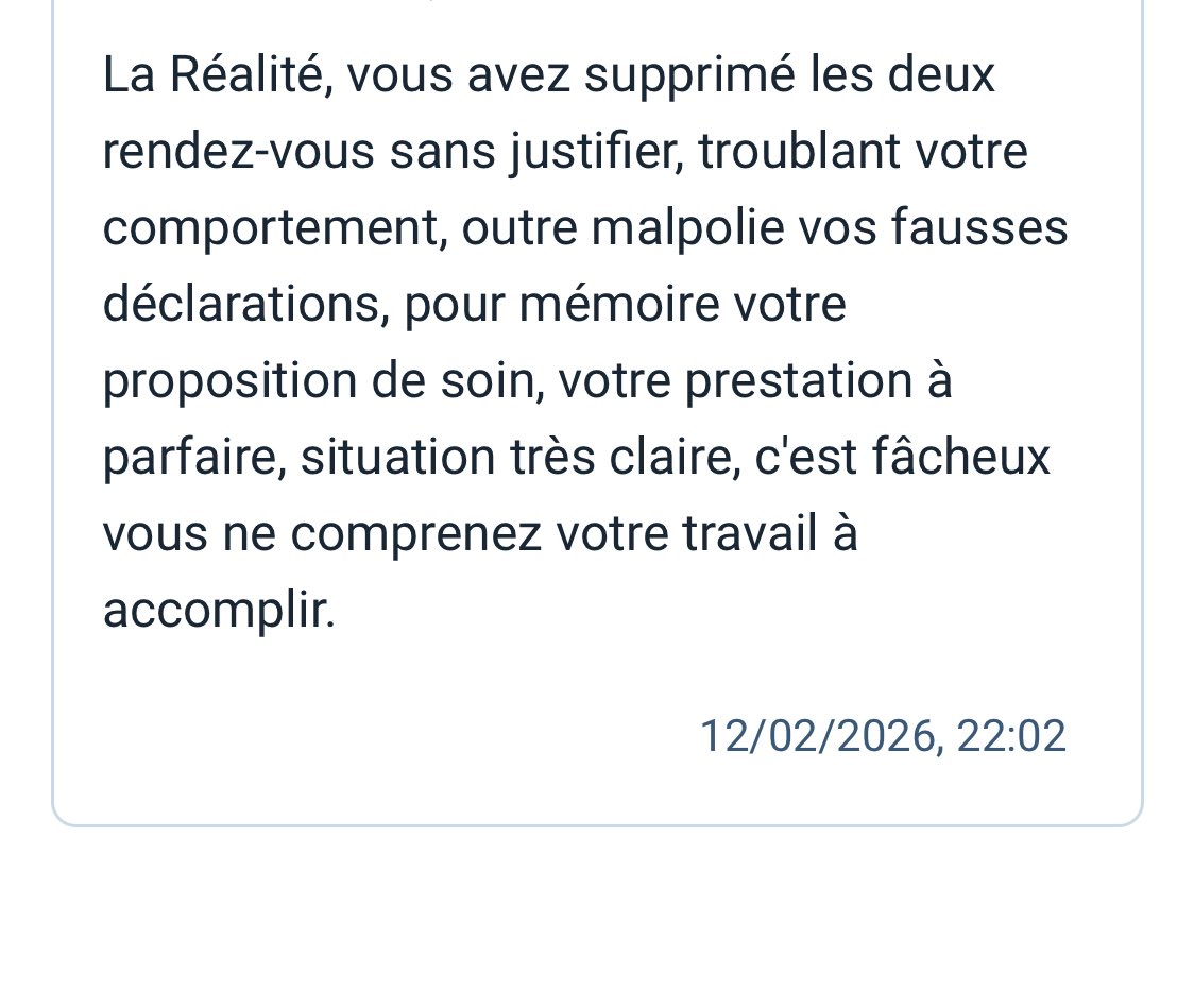 Je vais l’encastrer: je n’ai rien à accomplir si ce n’est que mettre mon poing dans sa gueule. Pour critiquer il y a du monde mais pour répondre au message et confirmer son rdv y a plus personne. Pas de confirmation, pas de rendez-vous.