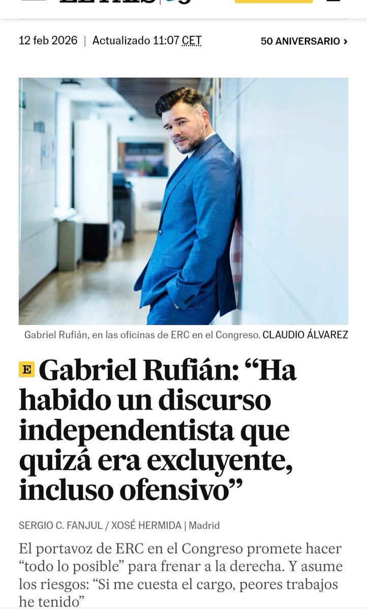 montsegolSiSi's tweet photo. Hores d'ara ja no enganyeu a ningú.... @Esquerra_ERC 
"Discurso ofensivo"
Tu si que ofens a tots els que un dia et vàrem votar!
Queda't a Madrid, i treballa per EspaÑa.....
Desitjo que ho pagueu a les urnes.
#fastic https://t.co/nlIQj2R2l7
