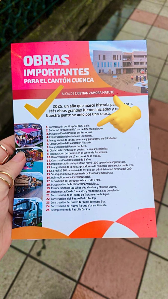 Hoy la familia fue a pagar el predio en Cuenca y cuando preguntaron el porqué del incremento en el pago les dijeron que era por todo lo que está en esta hojita.

Increíble, nos están COBRANDO por el Quinto Río!!!

No solo se adueñaron de una manifestación ciudadana, la