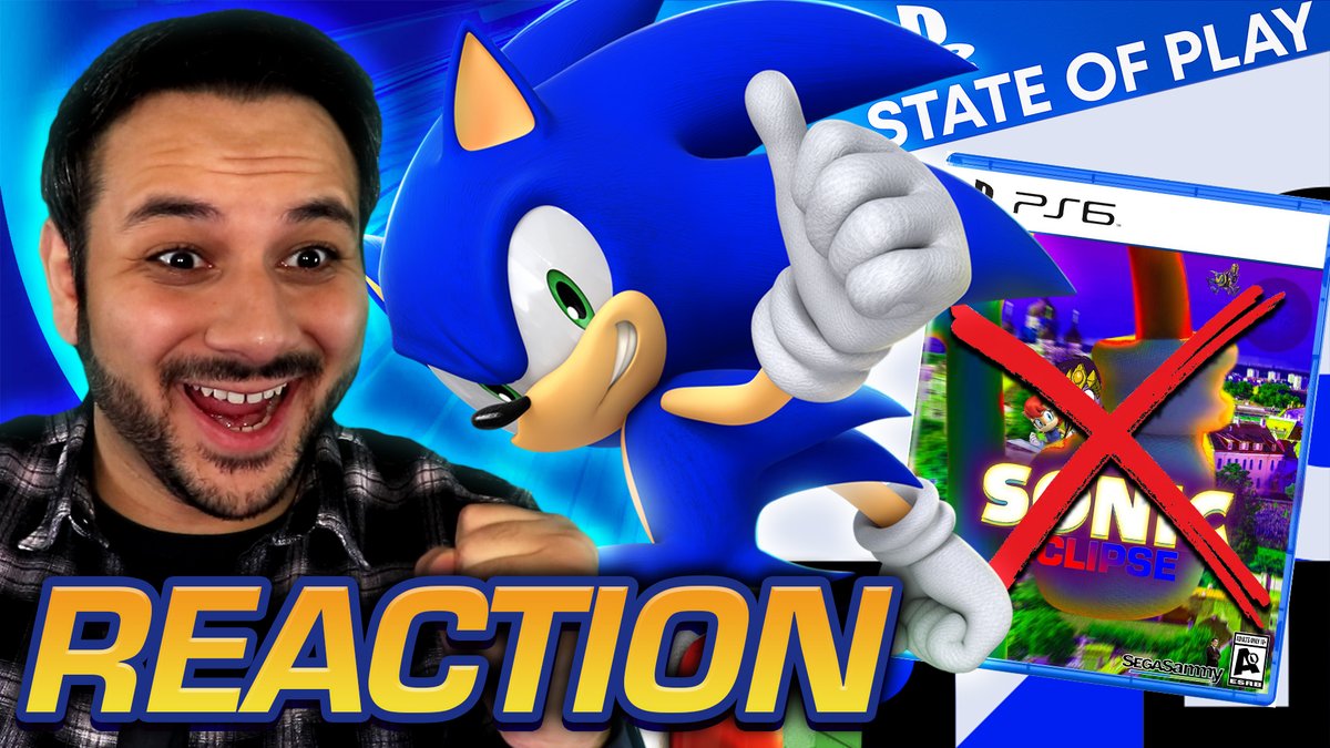 SamsProStation's tweet image. STATE OF PLAY IS HERE!
WILL WE GET A SONIC ANNOUCEMENT? (NO LOL PROVE ME WRONG SONY)
LIVE: youtube.com/live/xKjUD_3Em…