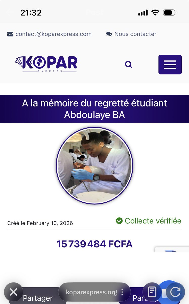 Thiawjuniorr7's tweet photo. On est à 15 millions pour la collecte.

Lien: https://t.co/B5jMwCsQr6 https://t.co/B1NL8qdKmb