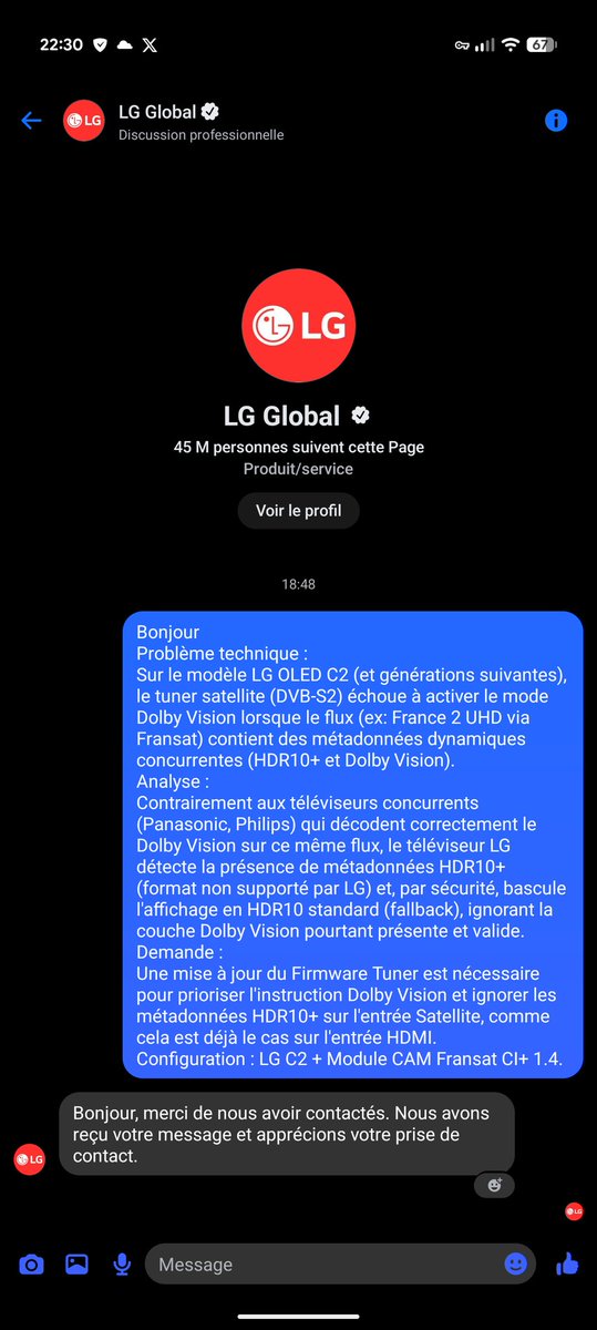 PhilGoodToo's tweet photo. @FlipperWolf @CalicodesIles @ultrakfr J'ai posé la question à lg, quant a savoir s'ils répondront... https://t.co/bfztlgyFNW