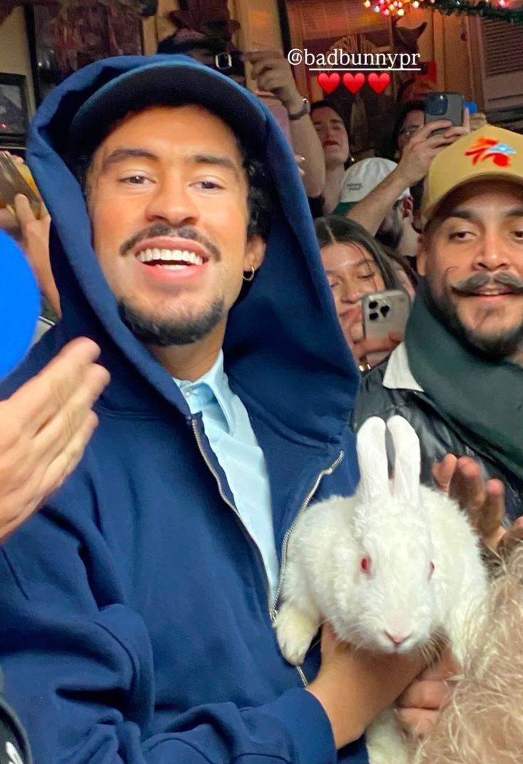 bad bunny with a bunny